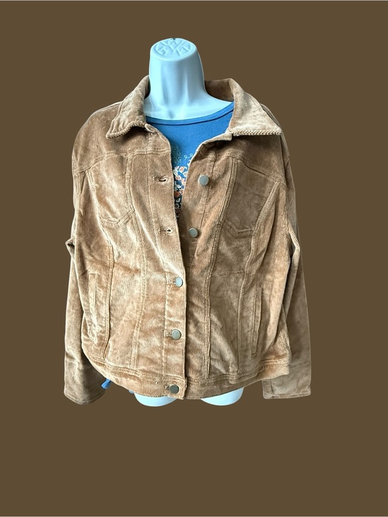 Time and Tru Jackets & Blazers - Time and Tru Tan Corduroy Jean Jacket